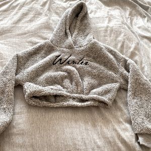 Winter kids’ cropped sweatshirt